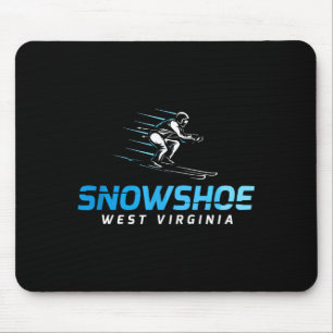 Tapis De Souris Raquettes à neige station de ski de West Virginia
