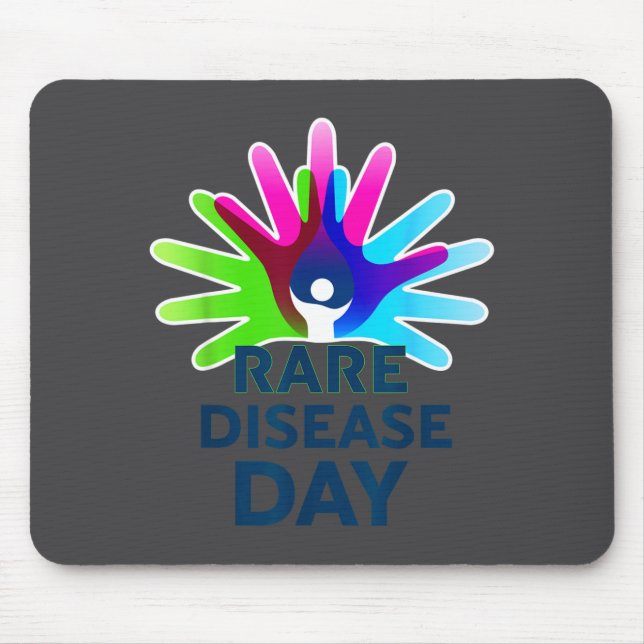 Tapis De Souris Rare Disease Awareness Shirt - Rare Disease Day 20 (Devant)