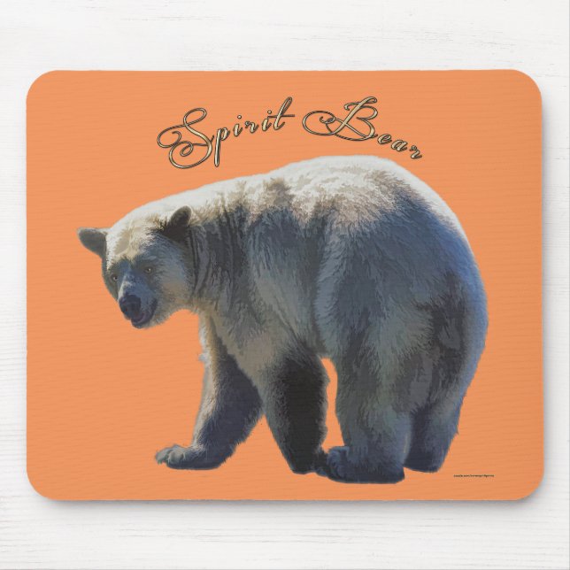 Tapis De Souris Rare Kermode Ours Faune (Devant)