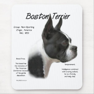 Tapis De Souris Rassemblement de Boston Terrier la race