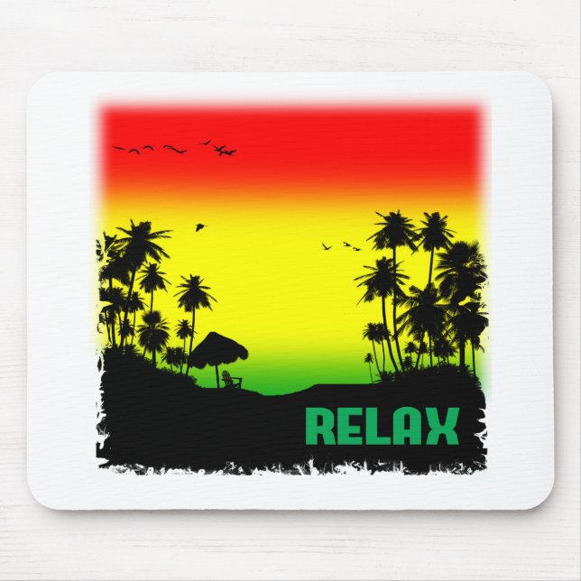 Tapis De Souris rasta de relaxation (Devant)