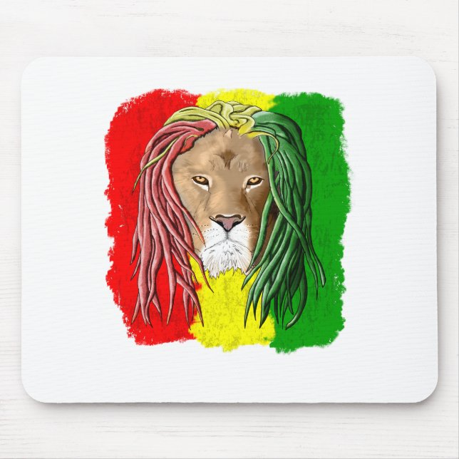 Tapis De Souris Rasta Lion (Devant)
