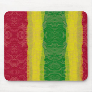 Tapis de souris Rasta Rouge Jaune Vert