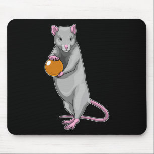 Tapis De Souris Rat Bowling Boule De Bowling Sports