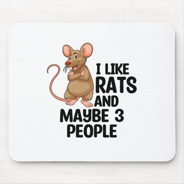 Tapis De Souris Rat Lover | Rats Animaux Animaux Animaux (Devant)