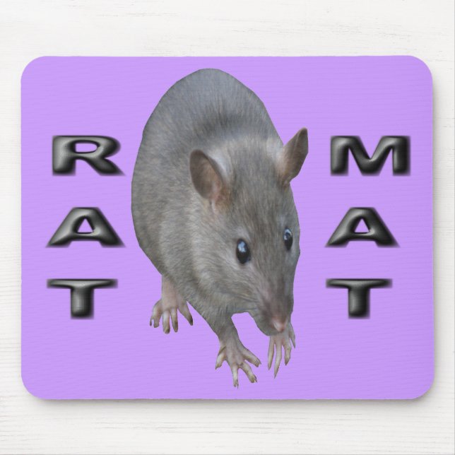 Tapis De Souris Rat Mat Mousepad (Devant)