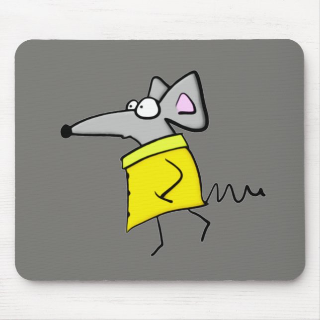 Tapis De Souris Rat sur la passerelle (Devant)