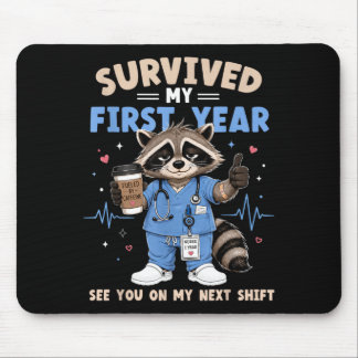 Tapis De Souris Raton Infirmier Survivre à Ma Première Année Soins