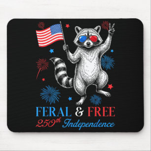 Tapis De Souris Raton laveur drôle feral mais 250e anniversaire de