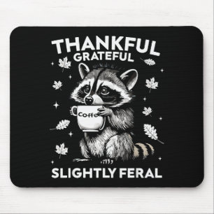 Tapis De Souris Raton laveur drôle légèrement sauvage reconnaissan