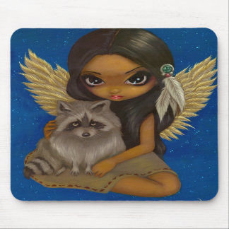 Tapis De Souris Raton laveur" Mousepad "de frère