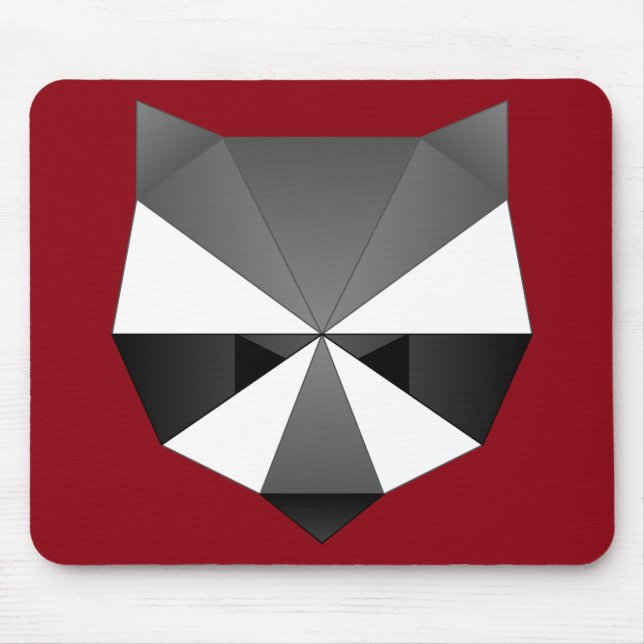 Tapis De Souris Raton laveur polygonal (Devant)