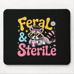 Tapis De Souris Raton laveur sauvage et stérile après une hystérec
