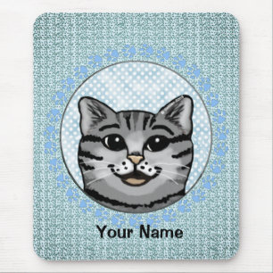 Tapis De Souris Ratzy Cat Face Mousepad