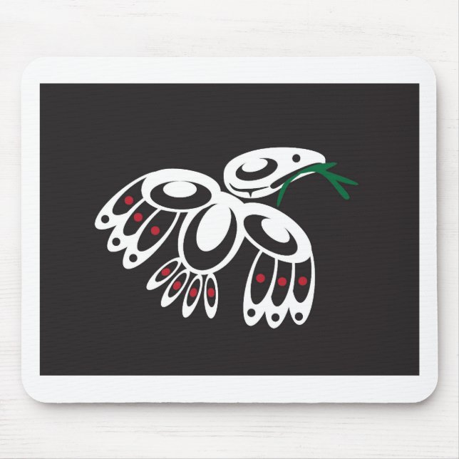 Tapis De Souris Raven blanc (Devant)
