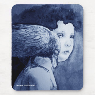 Tapis De Souris Raven sur mon épaule Mousepad