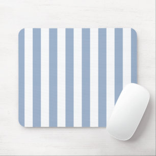 Tapis de souris rayé bleu et blanc