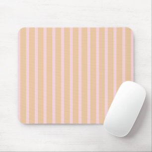 Tapis de souris rayé bonbon rose moderne pêche
