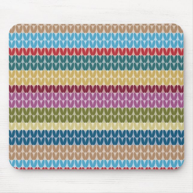 Tapis De Souris Rayé de style tricoté (Devant)