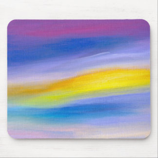 Tapis De Souris Rayon Violet et Doré Abstrait