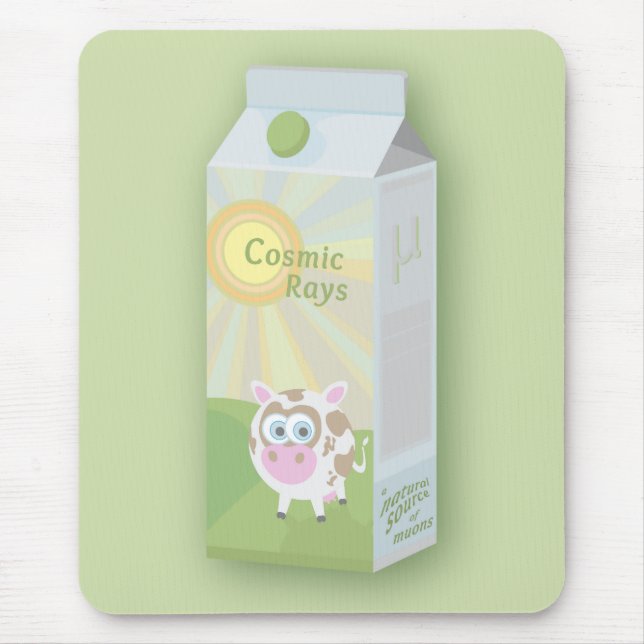 Tapis De Souris Rayonnements : Une source naturelle de Muons (Devant)