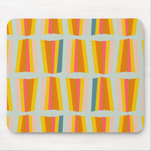 Tapis De Souris rayonnez le rayon orange du soleil d'or d'agrume