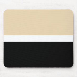 Tapis De Souris Rayure Abstraite Beige Noir