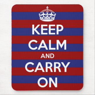 Tapis De Souris Rayure blanche et bleue rouge