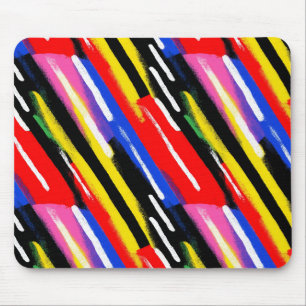 Tapis De Souris Rayure diagonale néon en rafale de vitesse