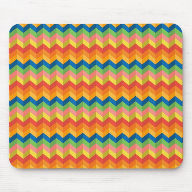 Tapis De Souris rayure en zigzag (Devant)