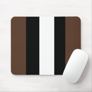 Tapis De Souris rayures Brown, noir et blanc