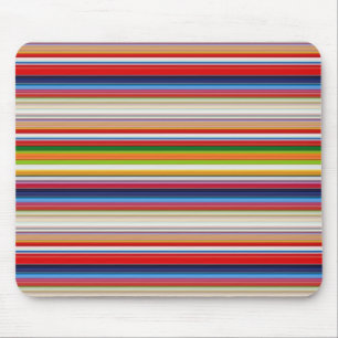 Tapis De Souris Rayures colorées chaudes
