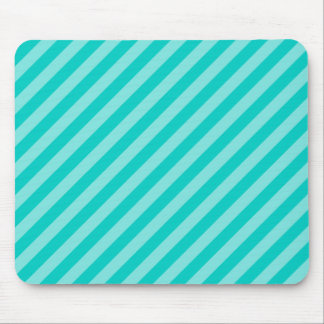Tapis De Souris Rayures d'Aqua et de turquoise