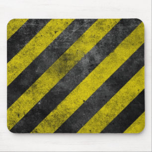 Tapis De Souris Rayures d'avertissement