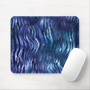 Tapis De Souris Rayures de zèbre Étoile brillante Nuit étoilée ble
