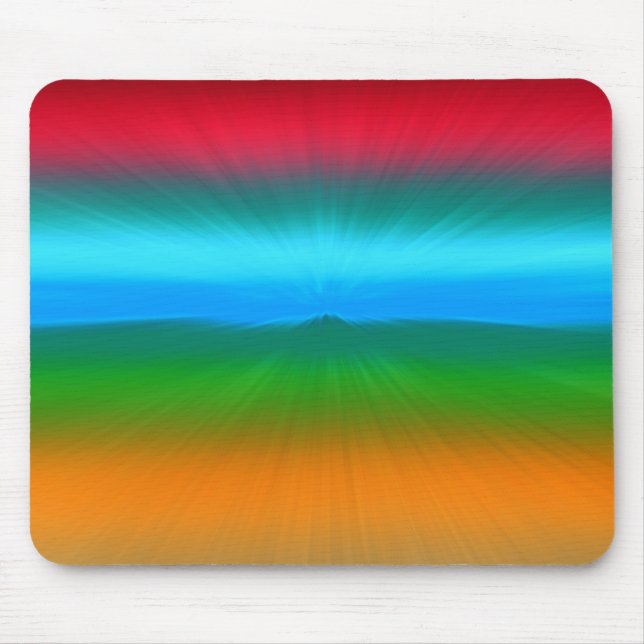 Tapis De Souris Rayures de zoom de l'arc-en-ciel (Devant)