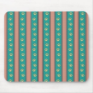 Tapis De Souris Rayures d'empreintes de pattes