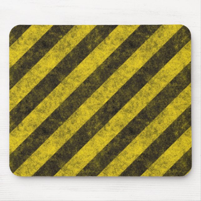 Tapis De Souris Rayures diagonales de risque de construction (Devant)