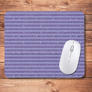 Tapis De Souris Rayures horizontales de style paillettes d'améthys