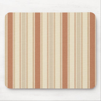 Tapis De Souris Rayures multi-largeur crème terracotta et lin taup