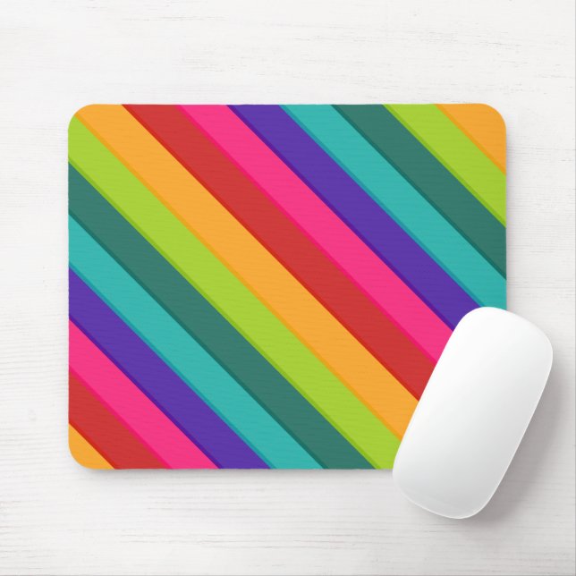 Tapis De Souris Rayures multicolores (Avec souris)
