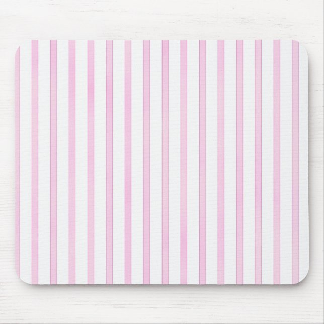 Tapis De Souris Rayures roses d'aquarelle d'arrière - plan (Devant)