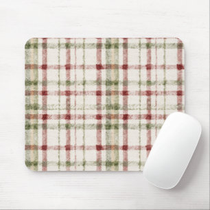 Tapis De Souris Rayures Rouges Vertes Crème Confortables