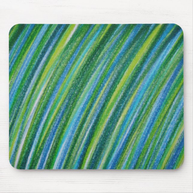 Tapis De Souris Rayures vertes (Devant)