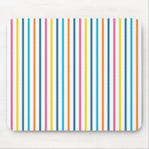 Tapis De Souris Rayures verticales multicolores vibrantes