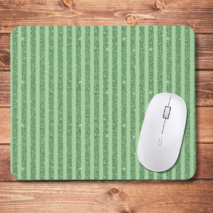 Tapis De Souris Rayures verticales simples en vert forêt pailleté