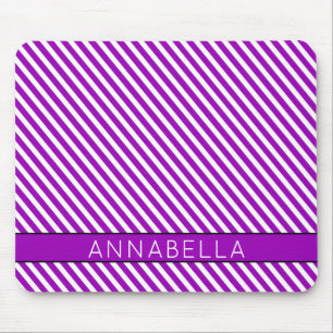 Tapis De Souris Rayures violettes modernes