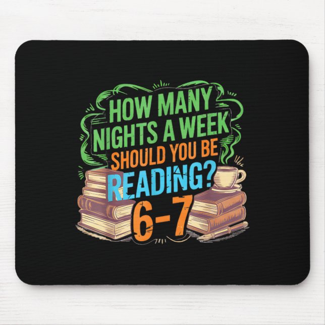 Tapis De Souris Reading 67 Meme Englieacher Funny 67 Librarian  (Devant)
