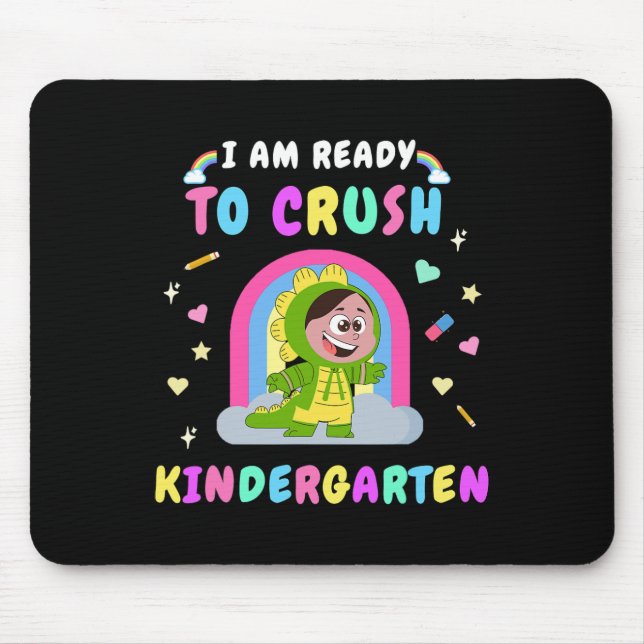 Tapis De Souris Ready To Crush Kindergarten Girl Dinosaur Ck To Sc (Devant)