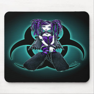 Tapis De Souris "Reagan" Cybergoth Mousepad féerique radioactif